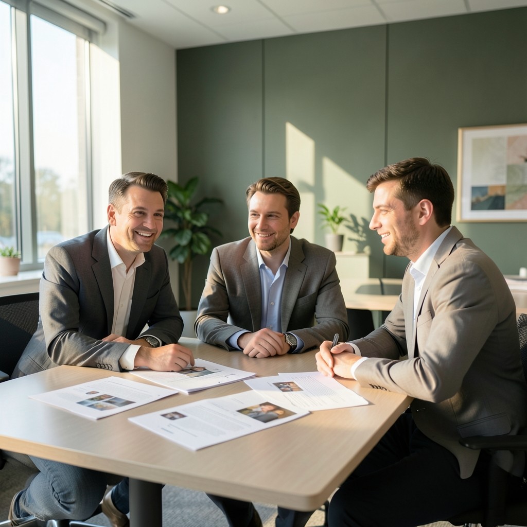 Team von Ponder Grove im Gespräch über Website-Ausdrucke